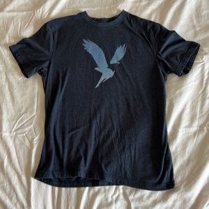 American Eagle Graphic Tee Medium Navy
